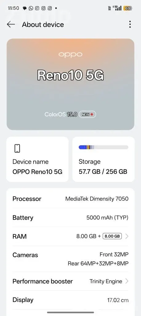 Oppo Reno 10 5G Smartphone - Mobile Phones - Chhota Udepur - Image 2