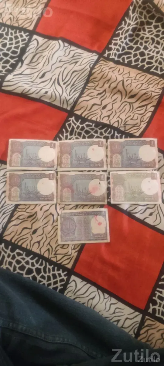 Old Indian One Rupee Note Collection - Other Hobby Items - Olpad - Image 2