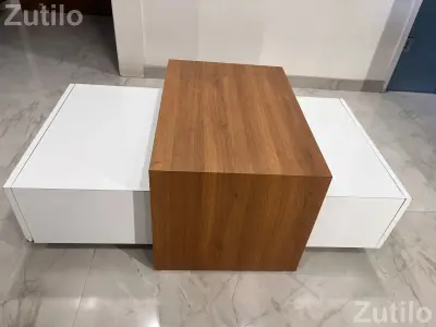 Wooden centre table with storage Wooden centre table with storage