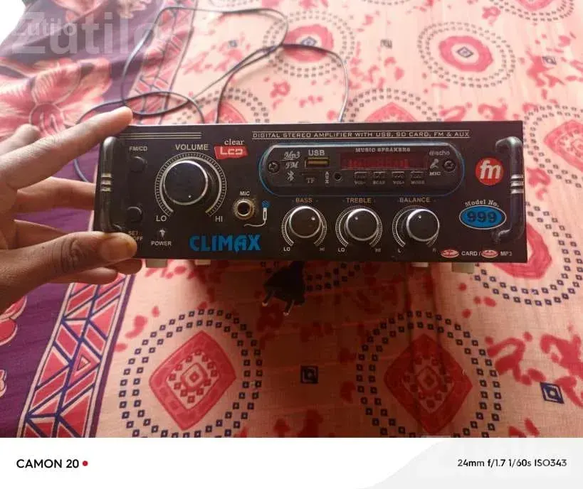 Climax Digital Amplifier with USB SD FM AUX - ઇલેક્ટ્રોનિક ઍક્સેસરીઝ - કેશોદ - Image 3