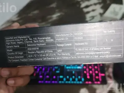 Zebronics ZEB-K4001M Keyboard and Mouse Combo Zebronics ZEB-K4001M Keyboard and Mouse Combo