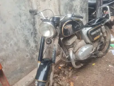 Old Model Jawa Yezdi Motorcycle in Black Old Model Jawa Yezdi Motorcycle in Black
