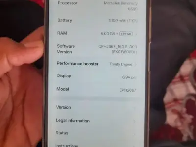 Oppo K12x 5G Mobile with 6GB RAM