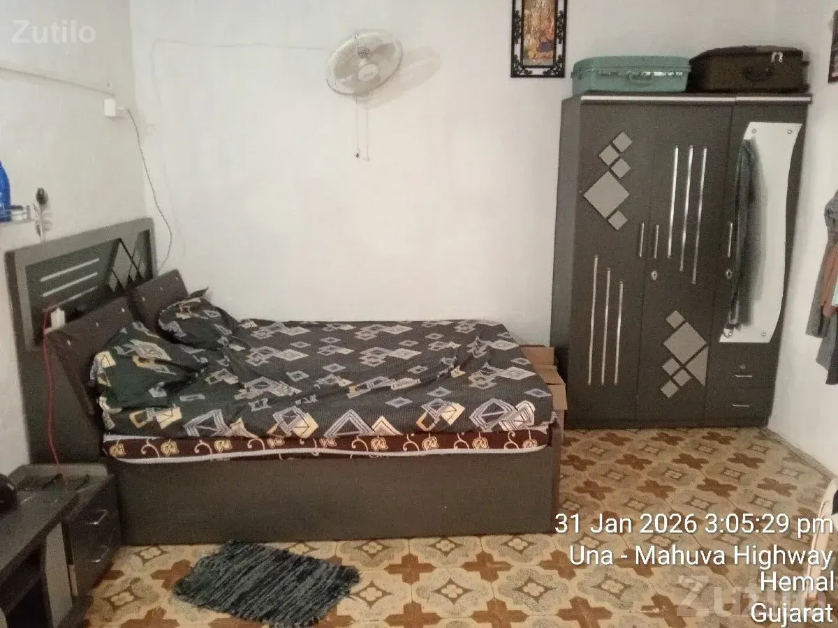 5x6 Bed With Wardrobe For Sale - પલંગ અને ગાદલા - જફરાબાદ - Image 2