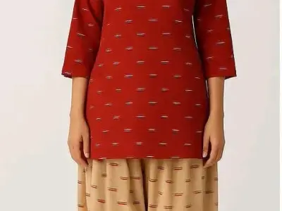 Women's Cotton Kurti with Printed Design Women's Cotton Kurti with Printed Design
