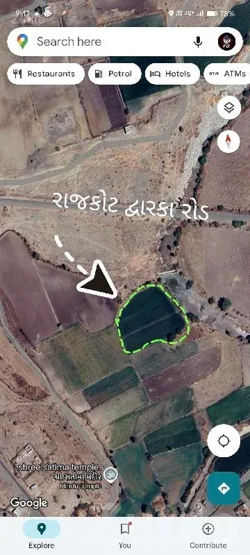 Road Touch Farmland Plot on Rajkot Dwarka Rd - જમીન અને પ્લોટ - કલાવડ - Image 1