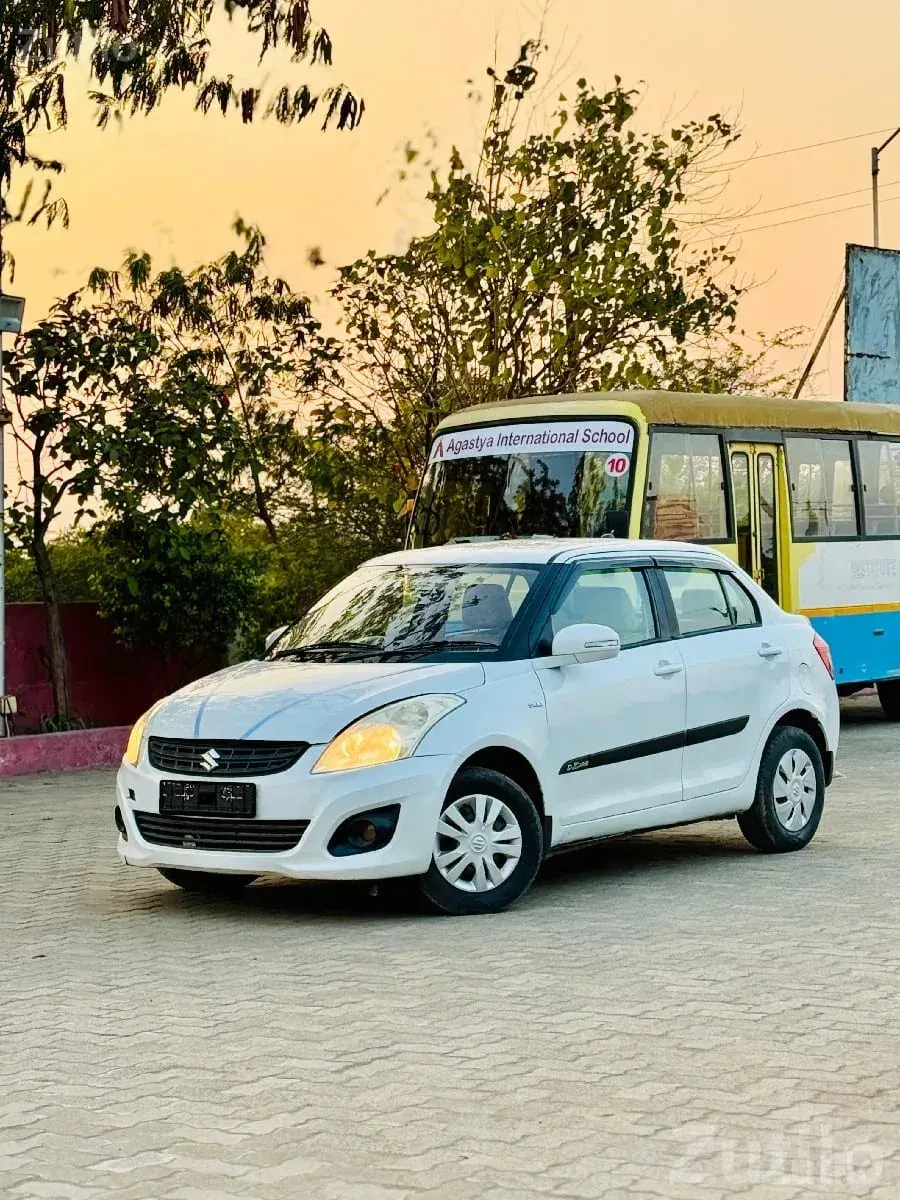 White Maruti Swift Dzire Sedan Car - કાર - કેશોદ - Image 4
