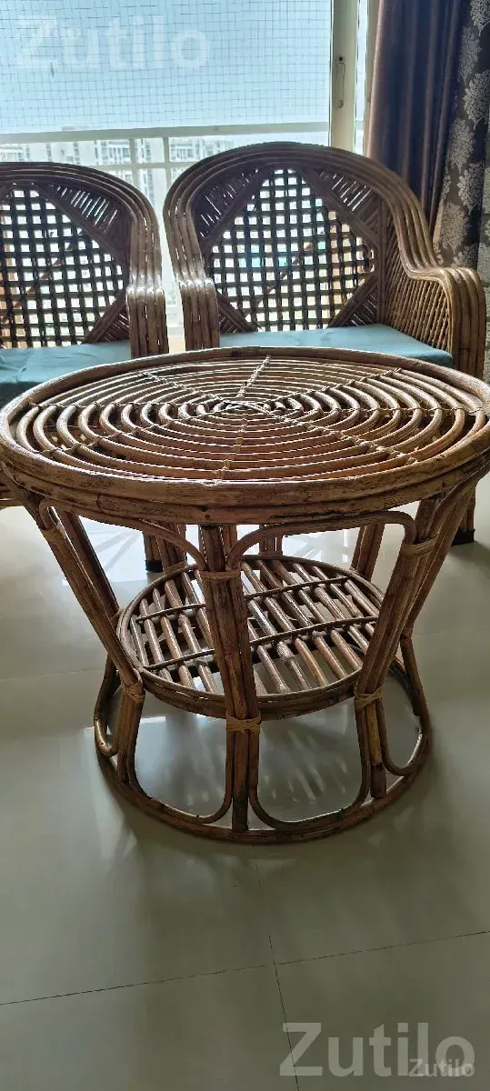 Cane chairs and tea table - ઓફિસ ફર્નિચર - અમદાવાદ શહેર - Image 2
