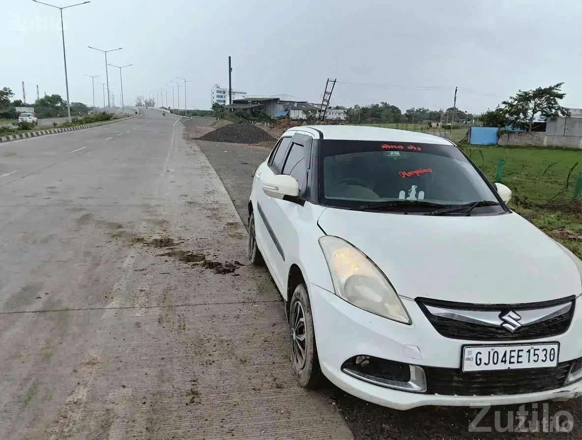 White Maruti Swift Dzire Used Car - કાર - ભાવનગર શહેર - Image 2