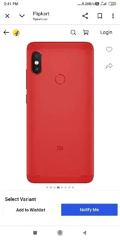 Slim Red Android Smartphone - મોબાઇલ ફોન - કલ્યાણપુર - Image 2