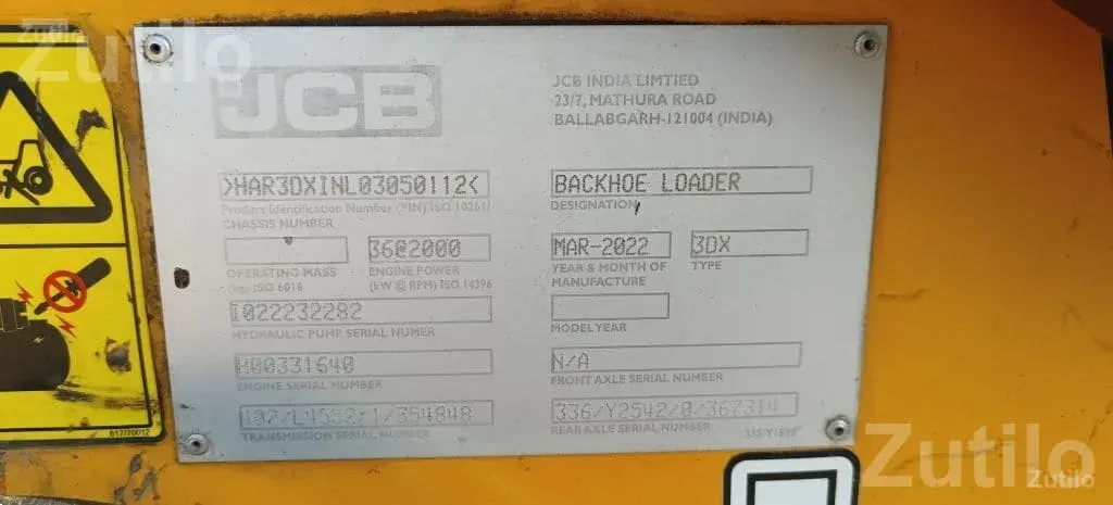 2022 JCB 49 HP Backhoe Loader - Construction Vehicles - Umrala - Image 2