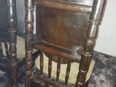 Set of 6 Pure Saag Wood Dining Chairs Set of 6 Pure Saag Wood Dining Chairs