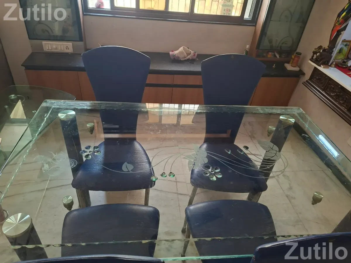 Glass dining table with 4 chair - Dining Tables & Sets - Vadodara City - Image 2
