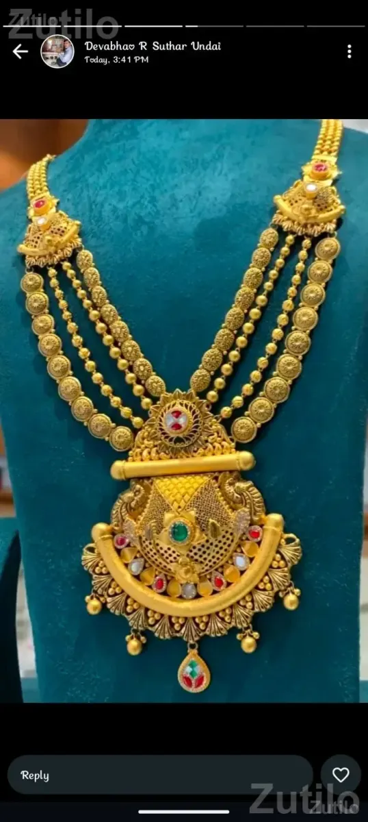 Traditional Necklace Set with Matching Earrings - ફેશન ઍક્સેસરીઝ - સાણંદ - Image 5