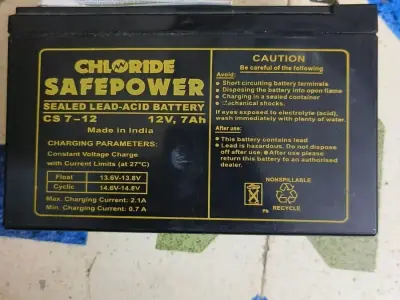 Chloride Safepower 12V 7Ah Battery
