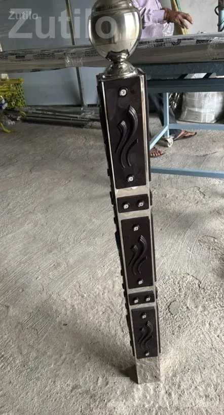 Steel Stair Railing Fabrication Work - Home Repair - Keshod - Image 5