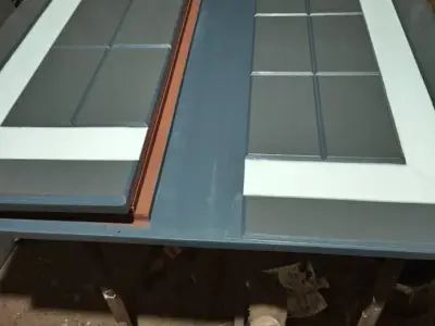6x6 Wooden Bed Frame in Black Polish 6x6 Wooden Bed Frame in Black Polish