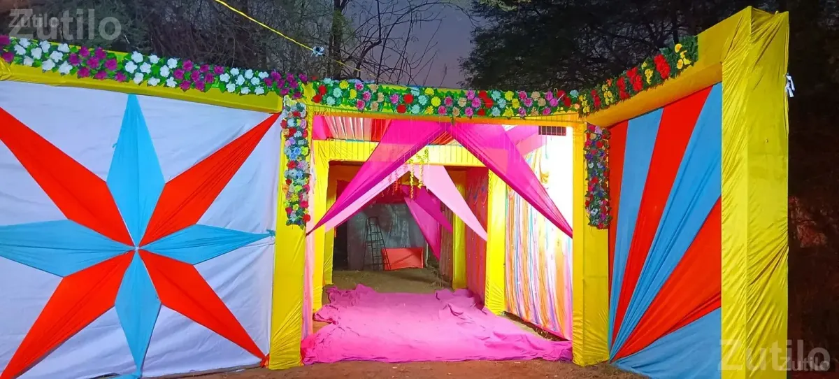 Ganesh Mandap Event Tent Setup - પ્રોગ્રામ માટેની વસ્તુઓ - તારાપુર - Image 4