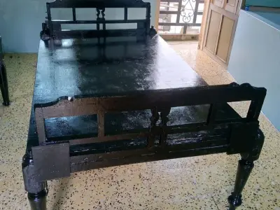 Rajwadi Sag Wood Wooden Bed Rajwadi Sag Wood Wooden Bed
