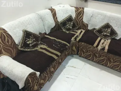 11 feet x 7 feet , L style 9 seated sofa