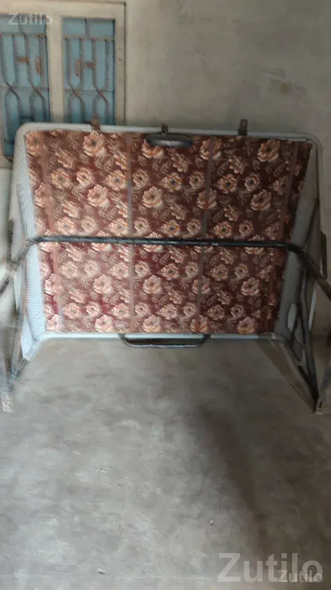 Metal Folding Cot with Mattress - પલંગ અને ગાદલા - ઉપલેટા - Image 2