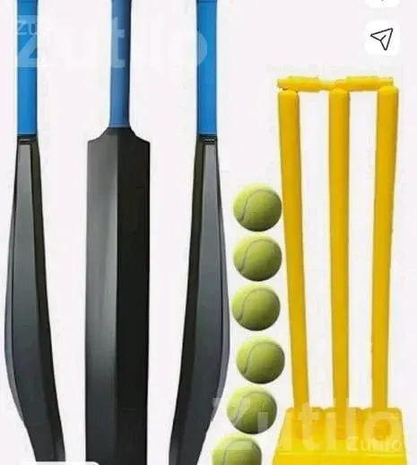 Plastic Cricket Bat and Wicket Set - Sports Items - Jamjodhpur - Image 1