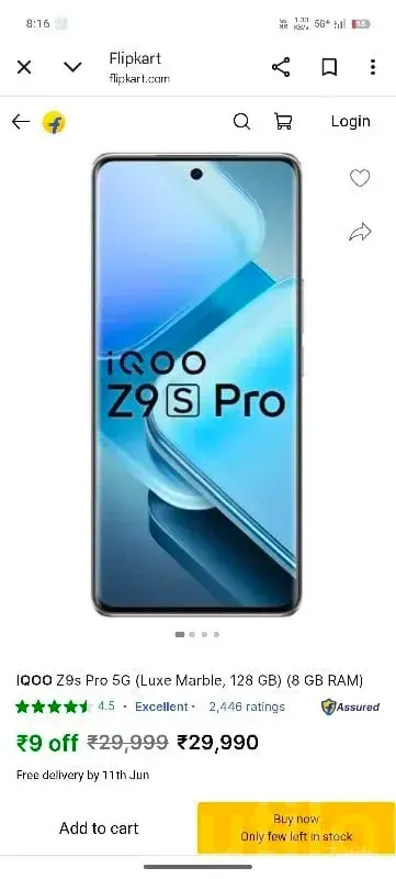 Vivo iQOO Z9s Pro 5G White Mobile - મોબાઇલ ફોન - કેશોદ - Image 3