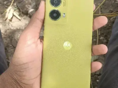 Yellow Motorola Dual Camera Smartphone