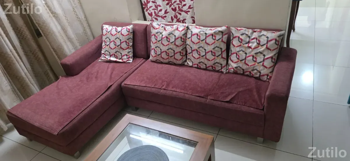 L-Shape Sofa, Lounger and Centre Table - સોફા સેટ અને કાઉચ - અમદાવાદ શહેર - Image 2