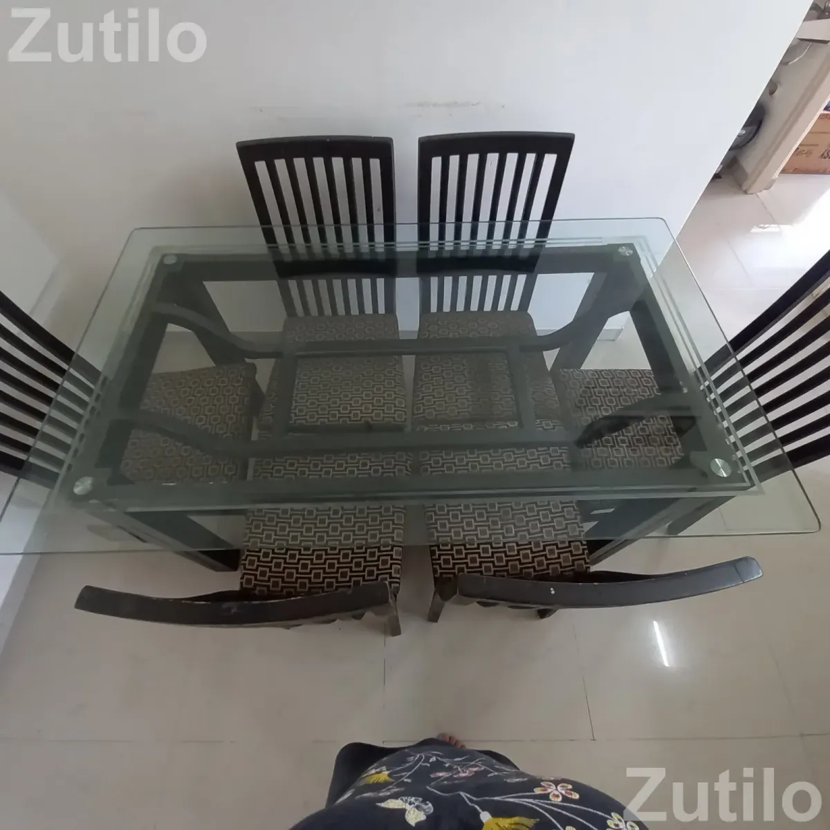 Glass top 6 sitter dinning table - Dining Tables & Sets - Ahmedabad City - Image 5