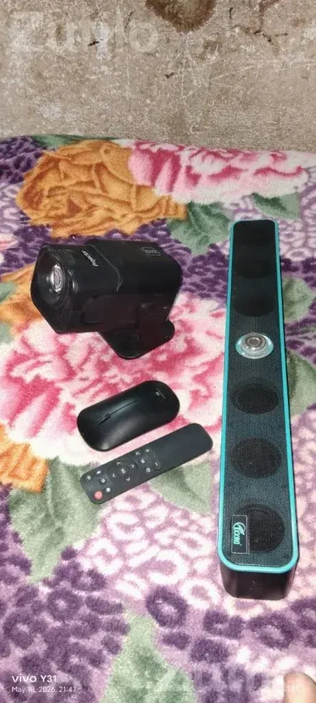 4K Projector with Remote, Wireless Mouse and Speaker - Accessories - Mahuva - Image 3