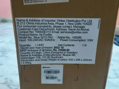 BlueAir purifier BlueAir purifier