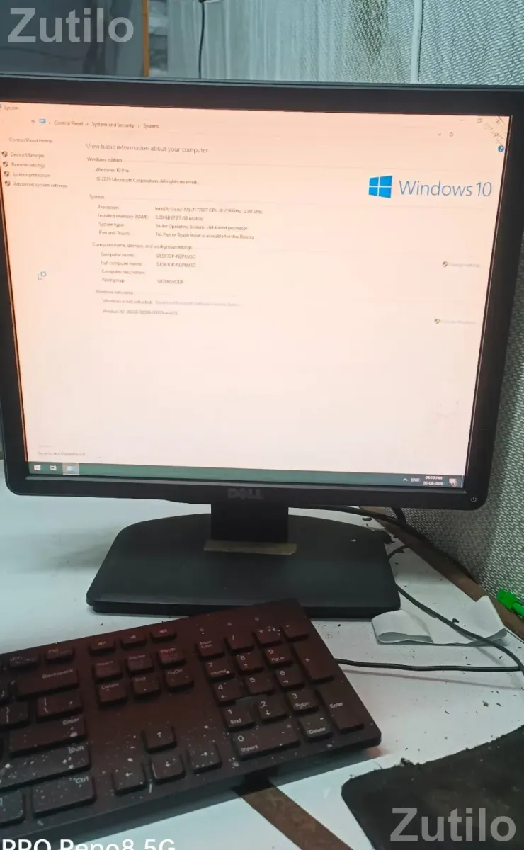 I7 7 generation dell computer 8gb rom 256 gb full set computer new - Laptops & Computers - Surat City - Image 2