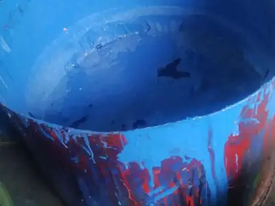 Blue Oil Paint Color