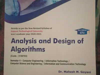 Analysis and design of Algorithms code 3150703 Analysis and design of Algorithms code 3150703