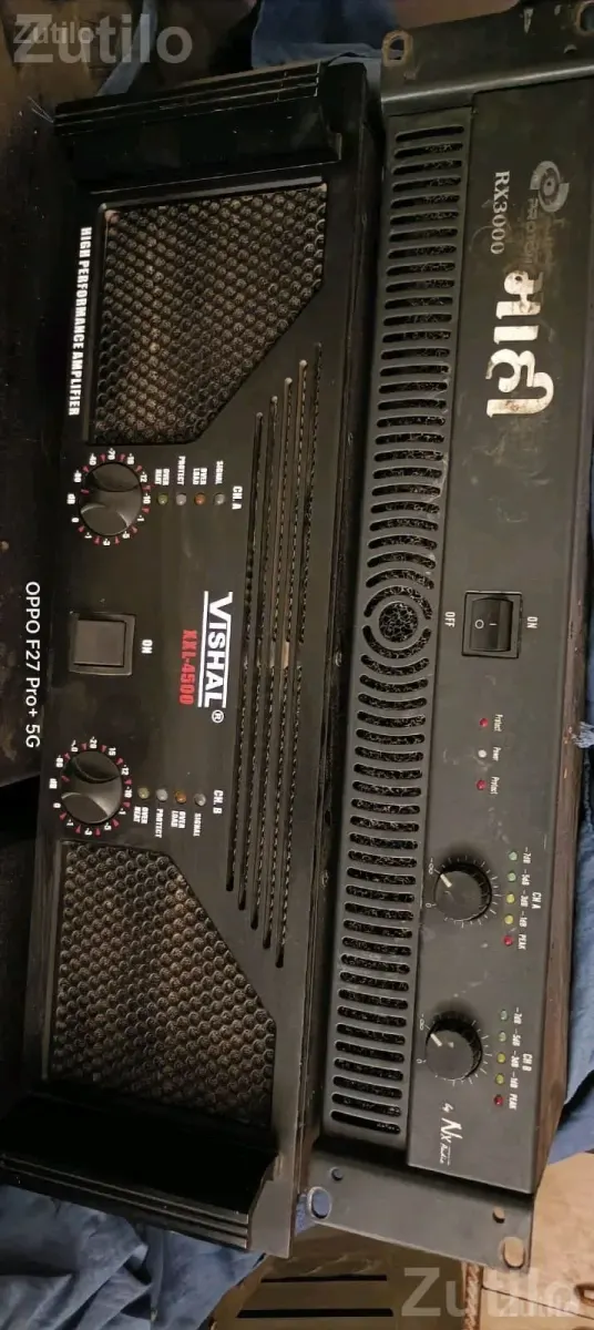 NX Audio RX3000 and Vishal XXL4500 Amplifiers - ઇલેક્ટ્રોનિક ઍક્સેસરીઝ - લીંબડી - Image 1