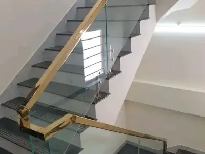 Steel Stair Railing Fabrication Work