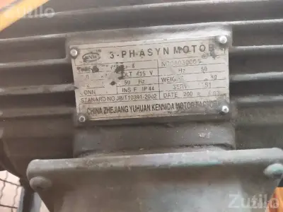 3 Phase Electric Motor in Working Condition