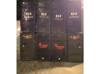 DJ Sound System with 4000W Amplifier Set DJ Sound System with 4000W Amplifier Set