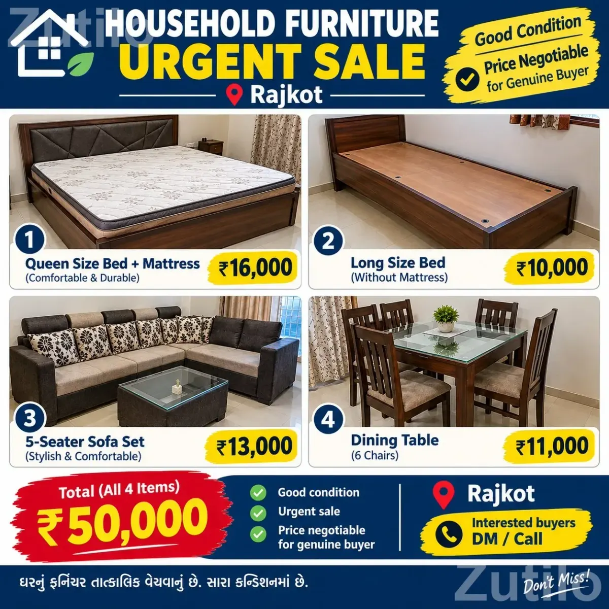 Household items - વોર્ડરોબ, કબાટ અને સ્ટોરેજ - રાજકોટ શહેર - Image 1