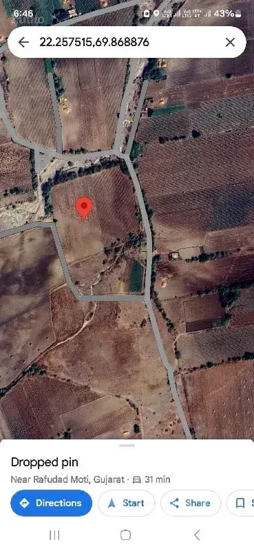 Agricultural Land Near Motirafudad, Lalpur - જમીન અને પ્લોટ - લાલપુર - Image 1