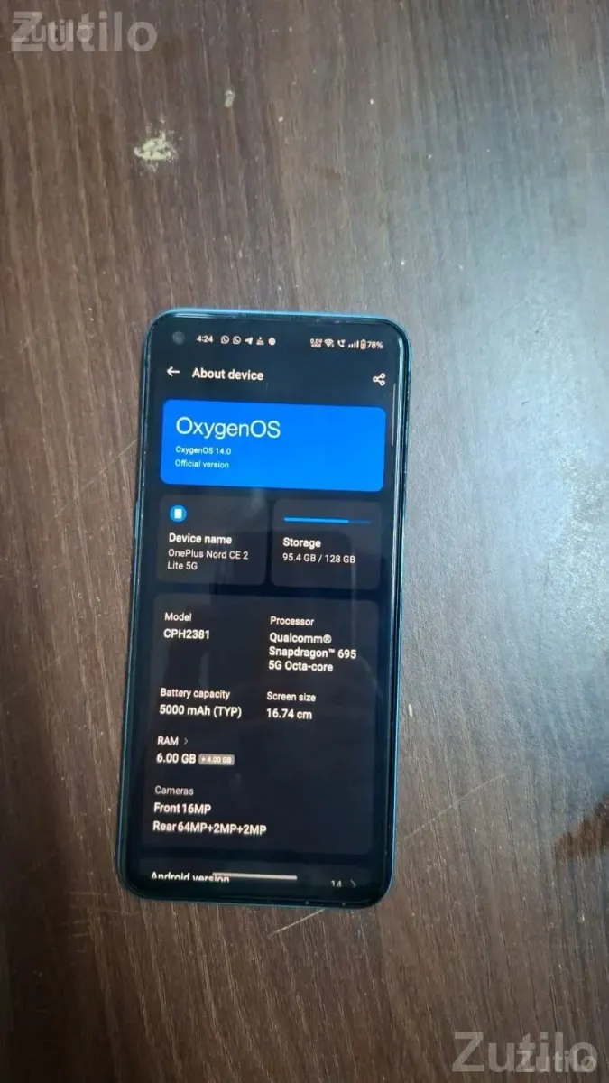 OnePlus Nord CE 2 with Bill Box and Charger - મોબાઇલ ફોન - જામજોધપુર - Image 4