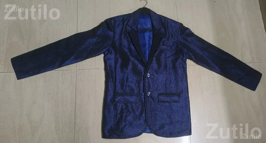 Men's Blue Shiny Blazer Jacket - પુરુષોના કપડા - વડોદરા શહેર - Image 3