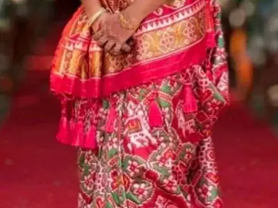 Patoda Silk Saree with Full Border Design Patoda Silk Saree with Full Border Design