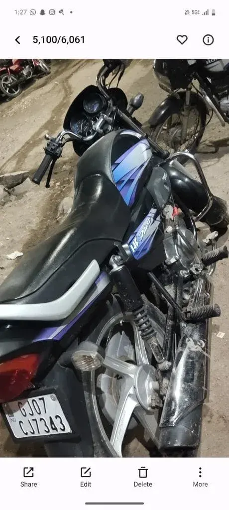 2017 Hero HF Deluxe Motorcycle - બાઇક્સ - બોટાદ - Image 4