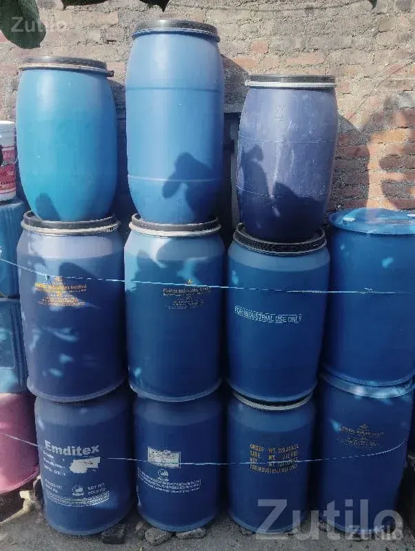 Used Plastic Blue Barrels for Storage - Land & Plots - Rajkot City - Image 2