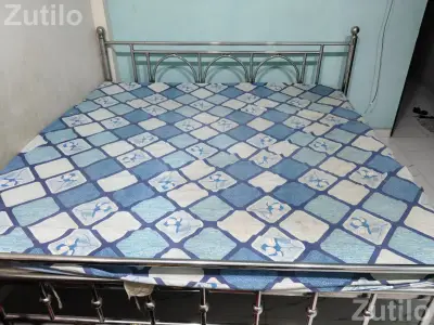 King size stainless steel double bed King size stainless steel double bed