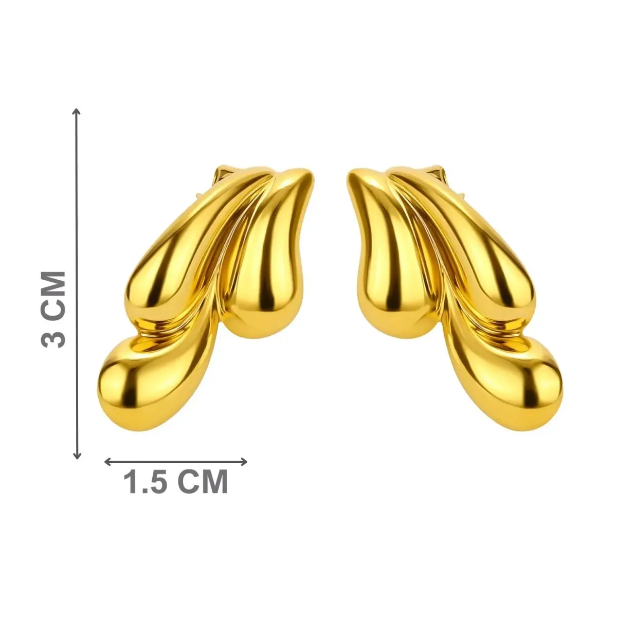 Women's Heart Pearl Drop Earrings - ફેશન ઍક્સેસરીઝ - વડોદરા શહેર - Image 3