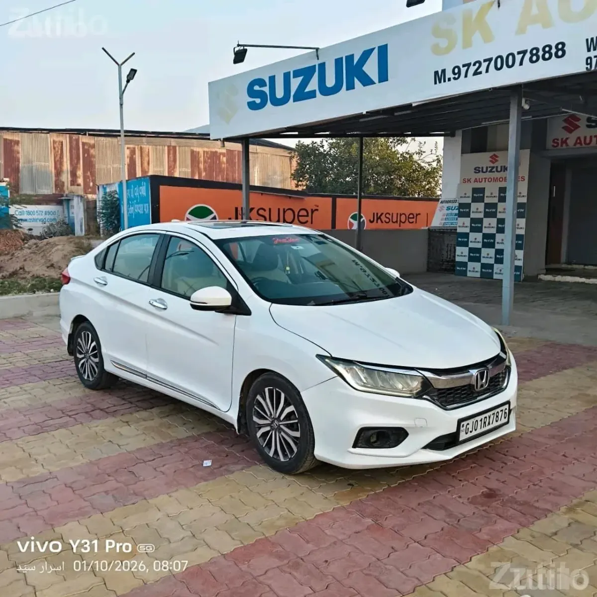 2017 Honda City VX Diesel White - કાર - કડી - Image 5