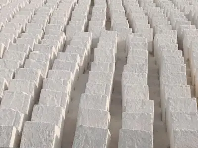 White Stone Blocks for Construction Use White Stone Blocks for Construction Use